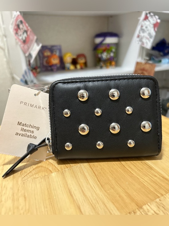 Primark Accessories - Primark Black Wallet with Silver Studs